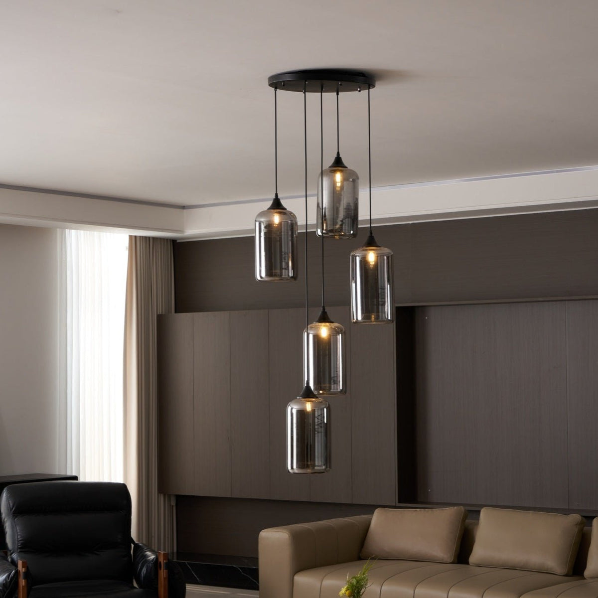 Bottle Glass Pendant Light