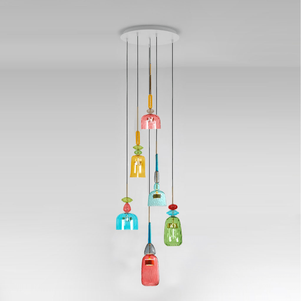 Combination 6 A+B+C+D+E+F L 19.7″ x H 118.1″ / Mixed color / Warm Light