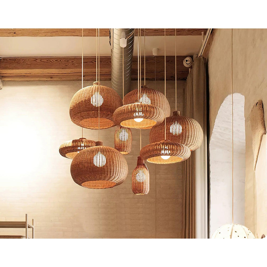 Vintage Rattan Pendant Lamp