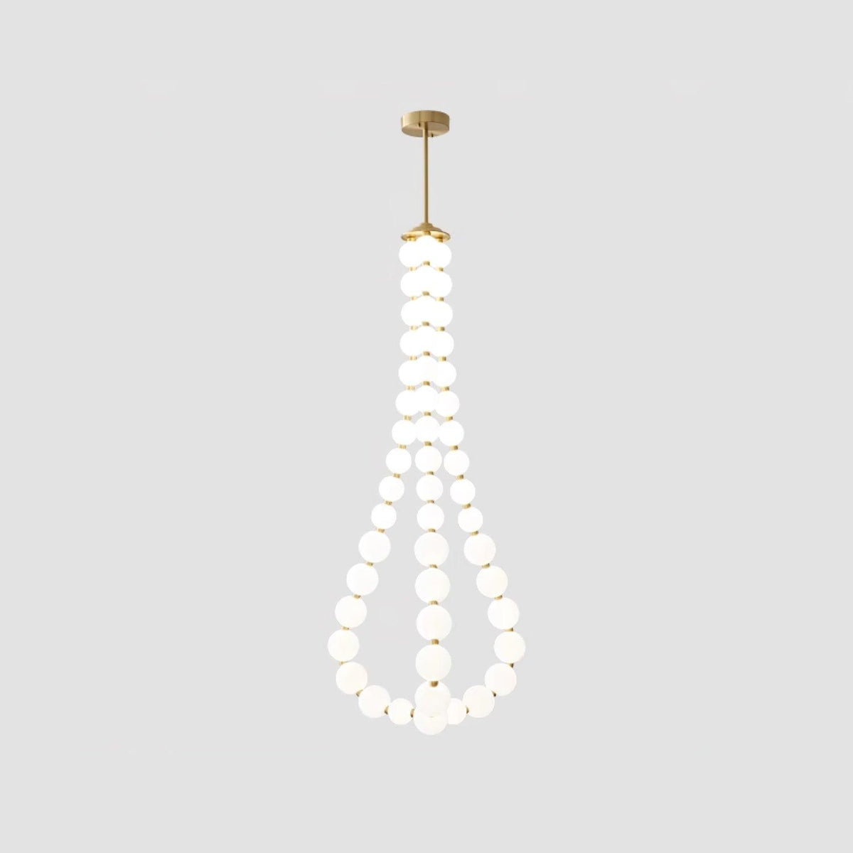 Glass Pearl Necklace Chandelier