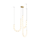 Glass Pearl Necklace Chandelier