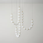 Glass Pearl Necklace Chandelier