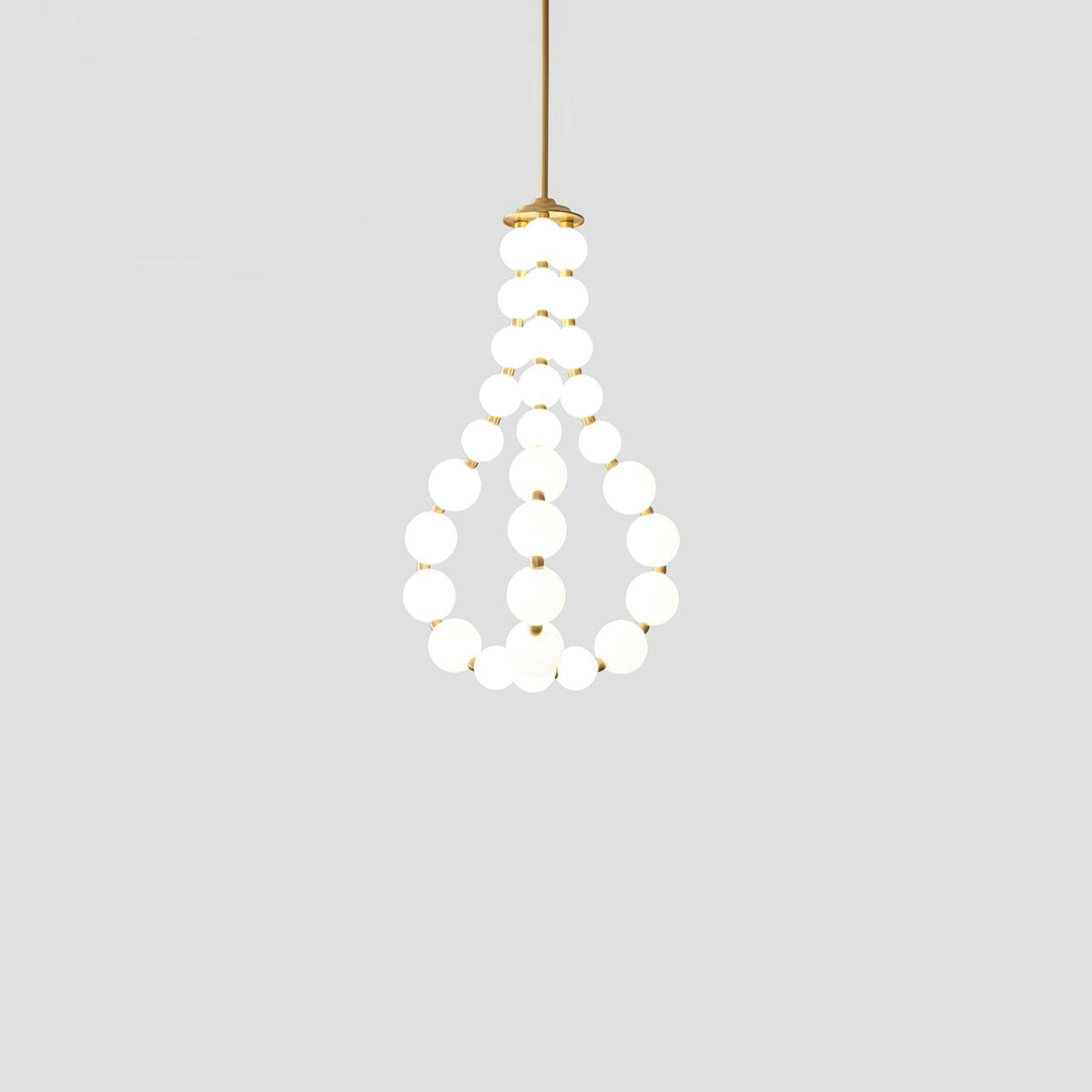 Glass Pearl Necklace Chandelier