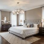 Chrome Round Crystal Chandelier