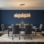 Chrome Round Crystal Chandelier