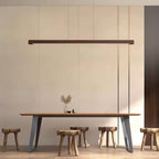 Linear Wooden Pendant Light