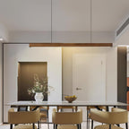 Linear Wooden Pendant Light