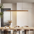 Linear Wooden Pendant Light