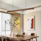 Linear Wooden Pendant Light