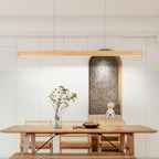 Linear Wooden Pendant Light