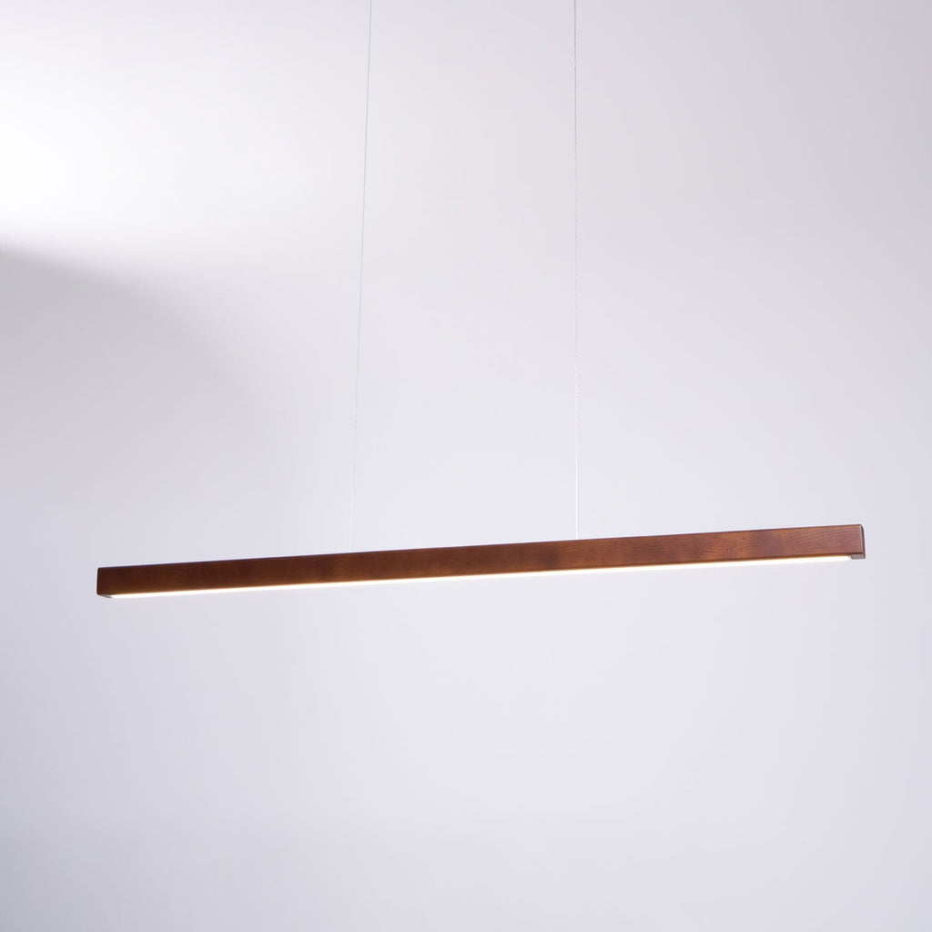 Linear Wooden Pendant Light
