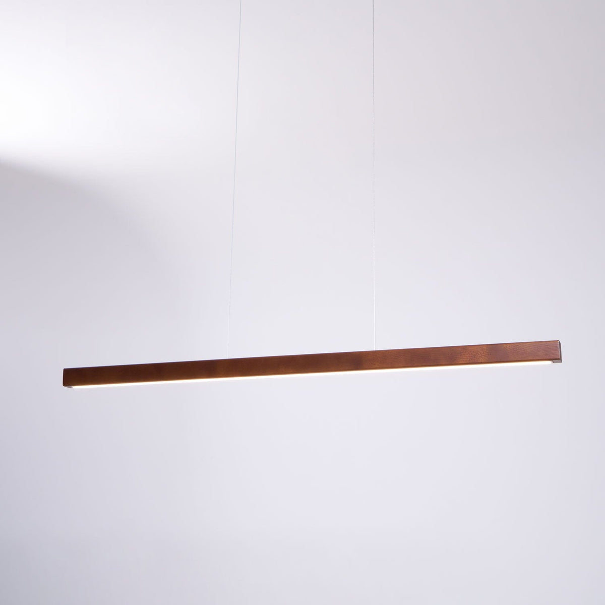 Linear Wooden Pendant Light