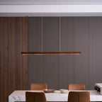 Linear Wooden Pendant Light