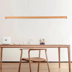 Linear Wooden Pendant Light