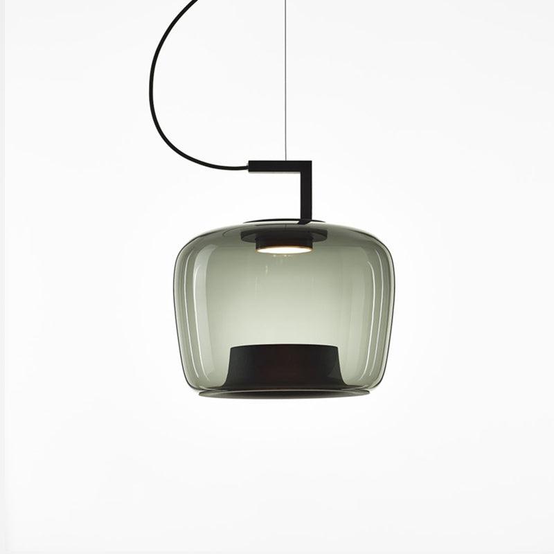 Model B ∅ 13.8″ x H 14.4″ / Dia 35cm x H 36.5cm / Black & Smoke grey / Warm Light