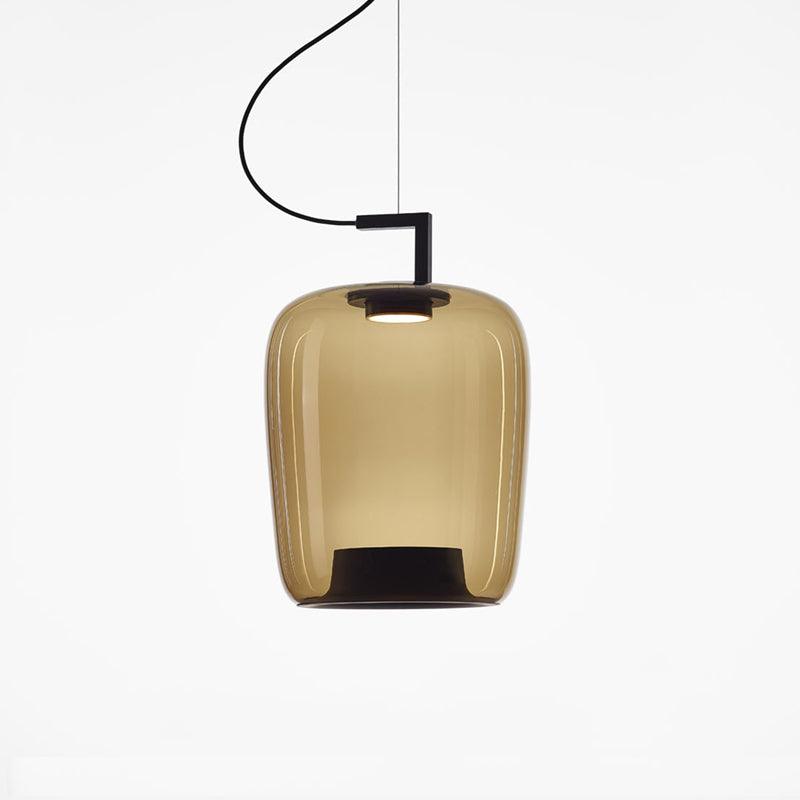 Model C ∅ 14.2″ x H 20.5″ / Dia 36cm x H 52cm / Black & Amber / Warm Light