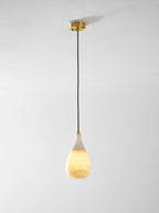 Alabaster Raindrop Pendant Light