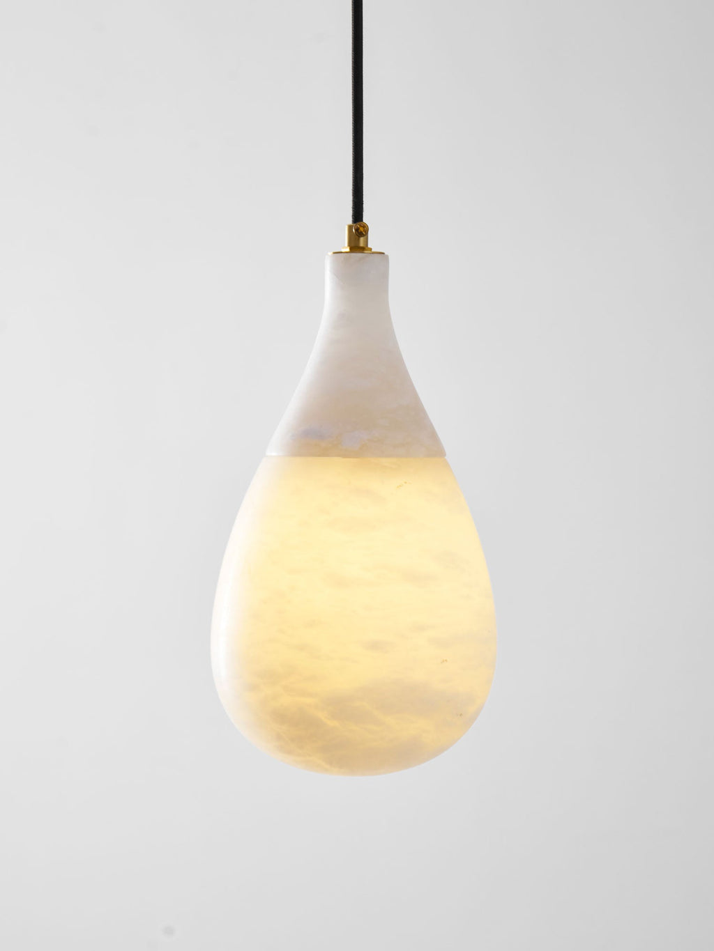 Alabaster Raindrop Pendant Light
