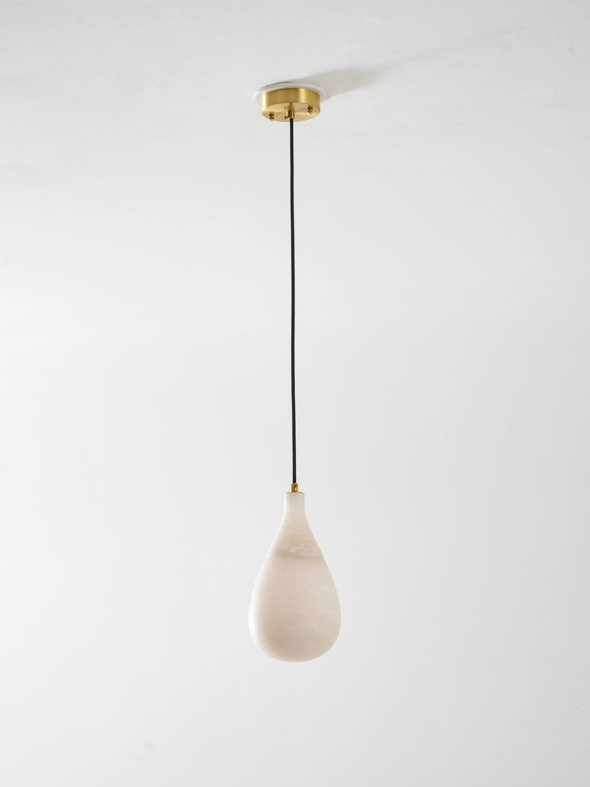 Alabaster Raindrop Pendant Light