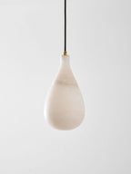 Alabaster Raindrop Pendant Light