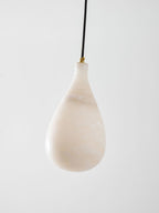 Alabaster Raindrop Pendant Light
