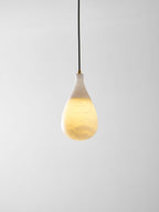 Alabaster Raindrop Pendant Light
