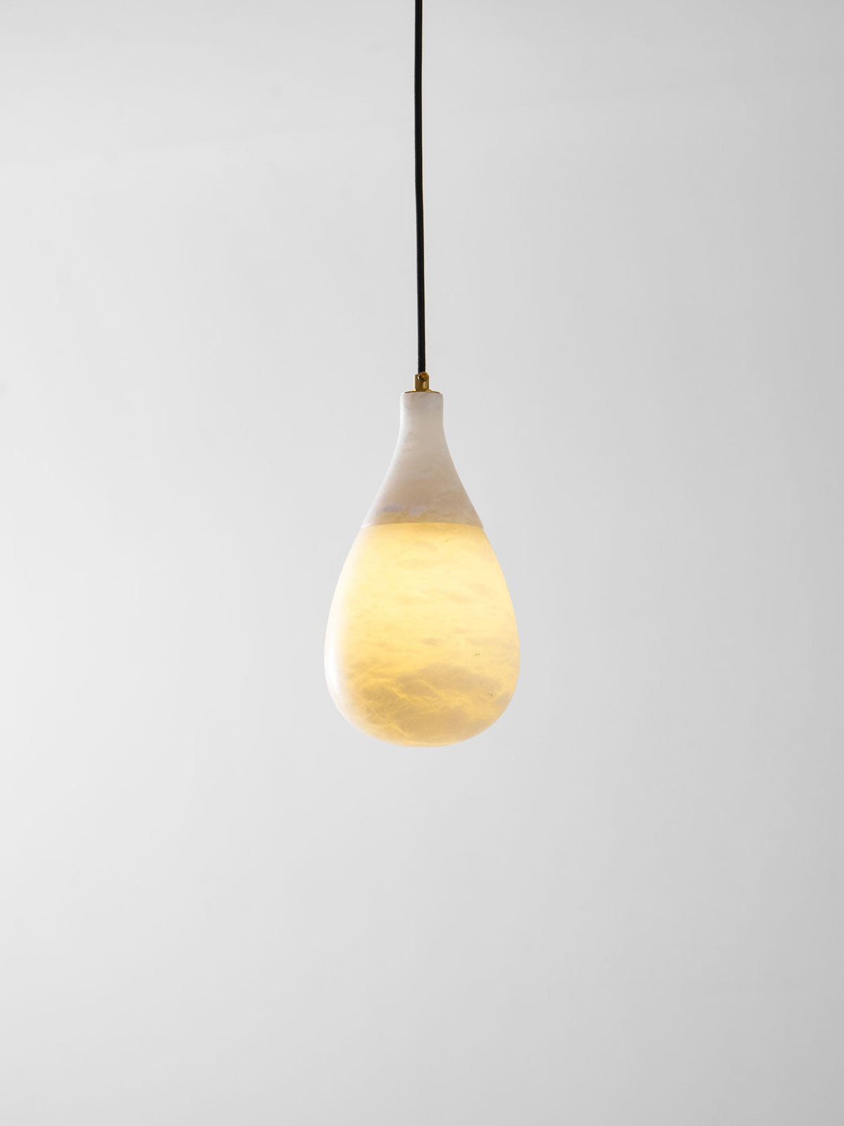 Alabaster Raindrop Pendant Light