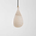 Alabaster Raindrop Pendant Light