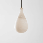 Alabaster Raindrop Pendant Light
