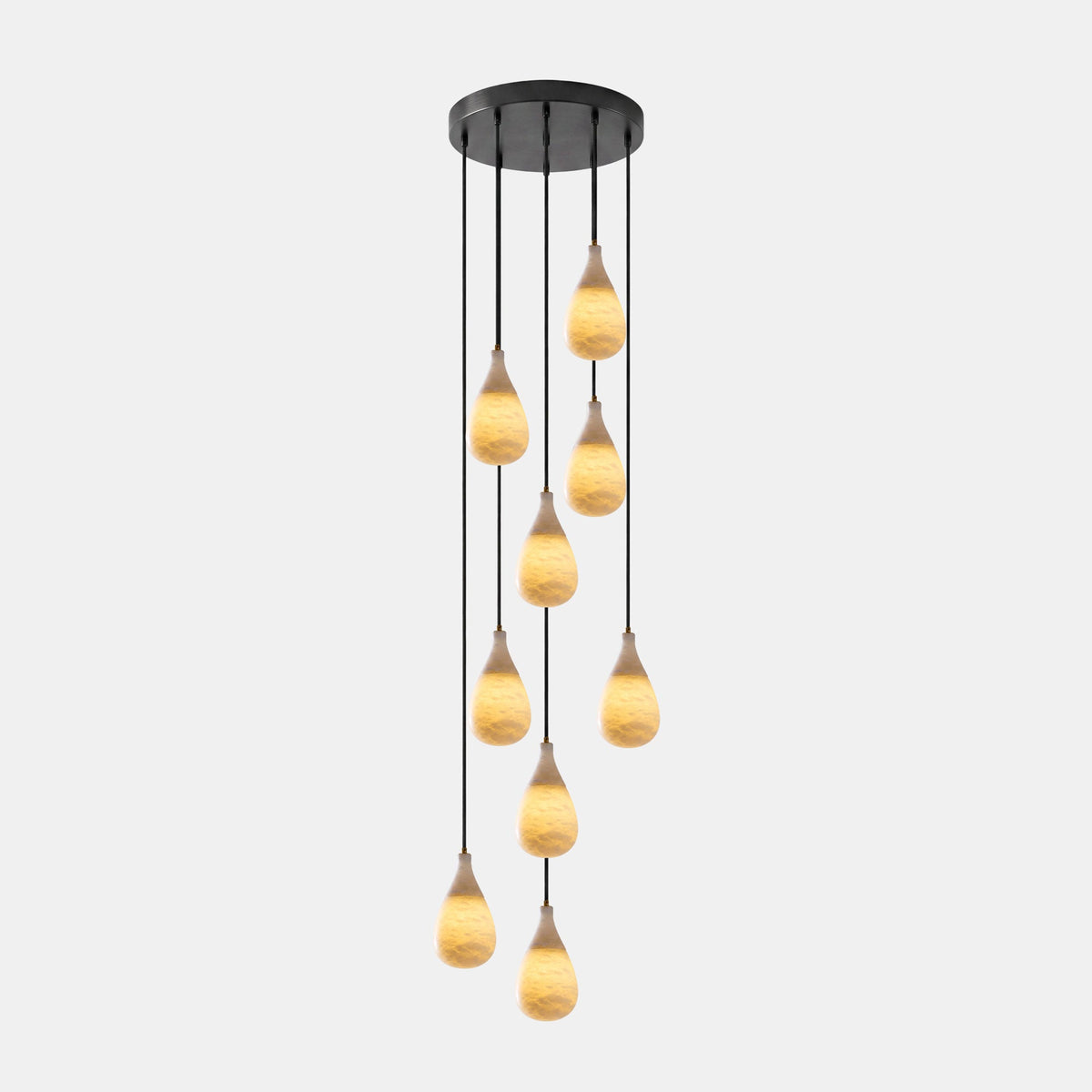 Alabaster Raindrop Pendant Light