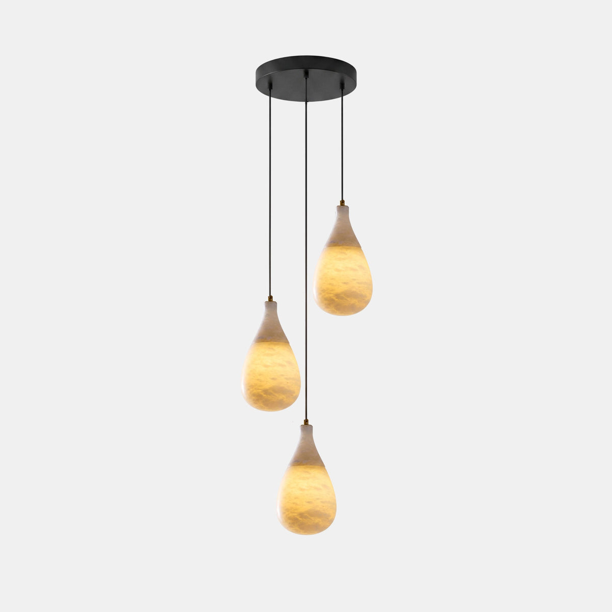 Alabaster Raindrop Pendant Light