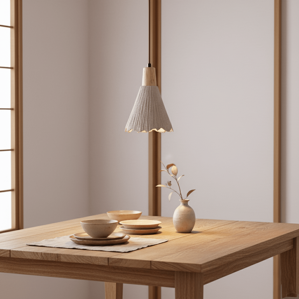 Concrete Pleated Pendant Lamp
