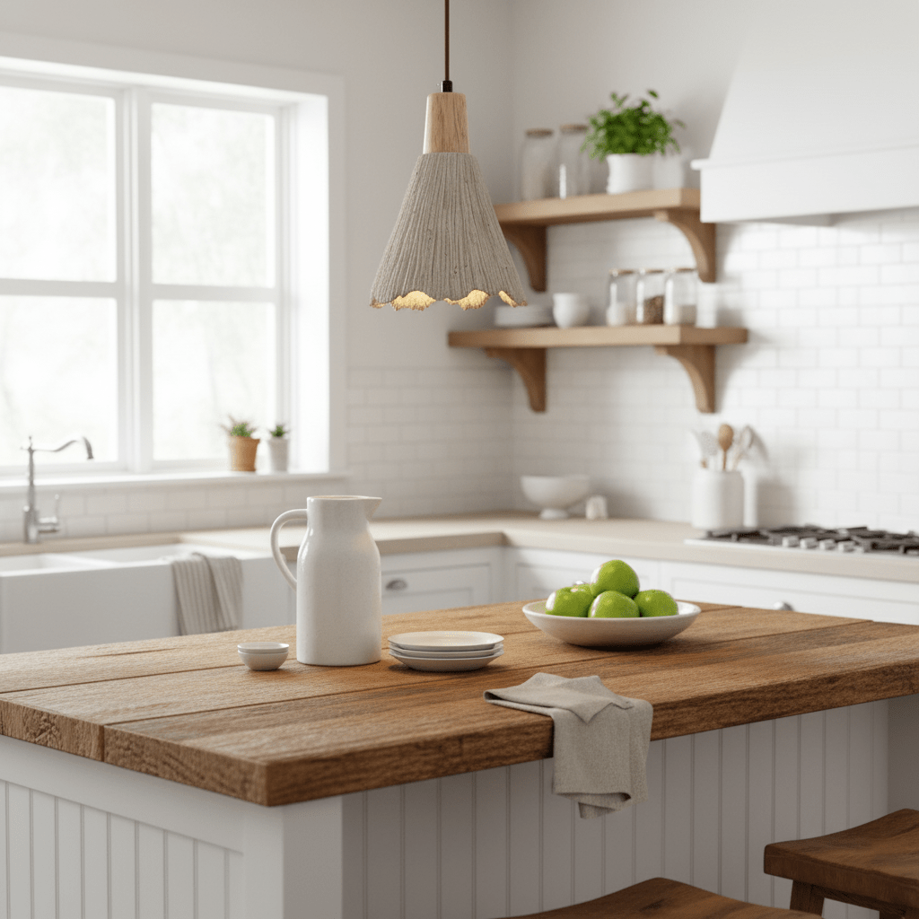 Concrete Pleated Pendant Lamp