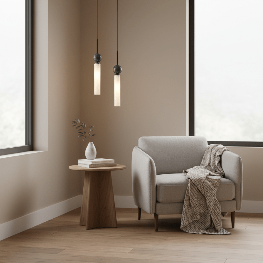 Marble Vertical Pendant Lamp