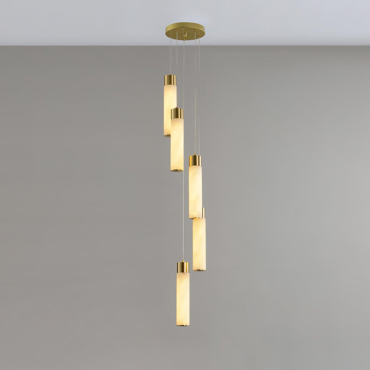 Celestial Alabaster Cascade Chandelier