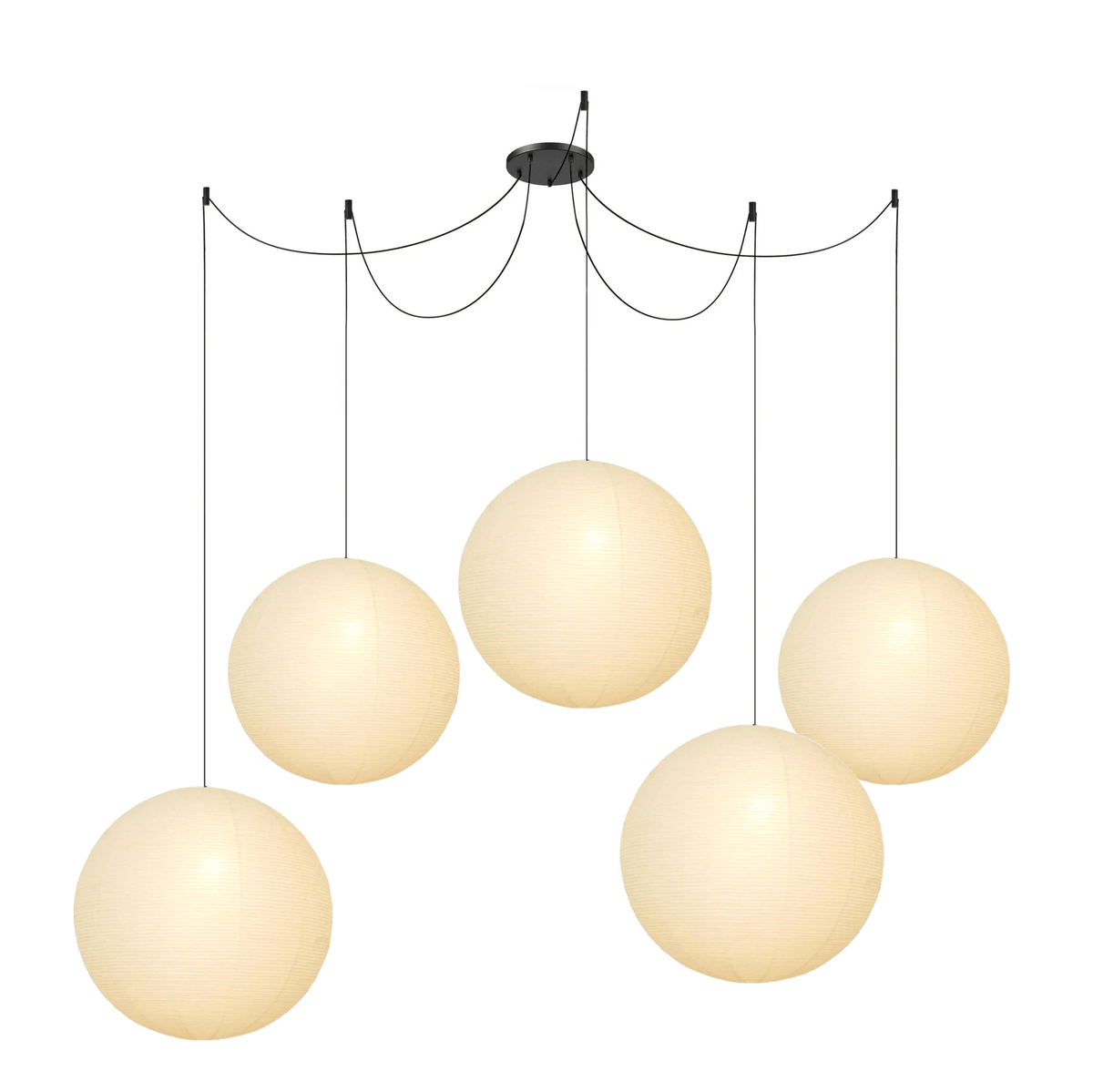Washi Paper Round Series Pendant Lamp