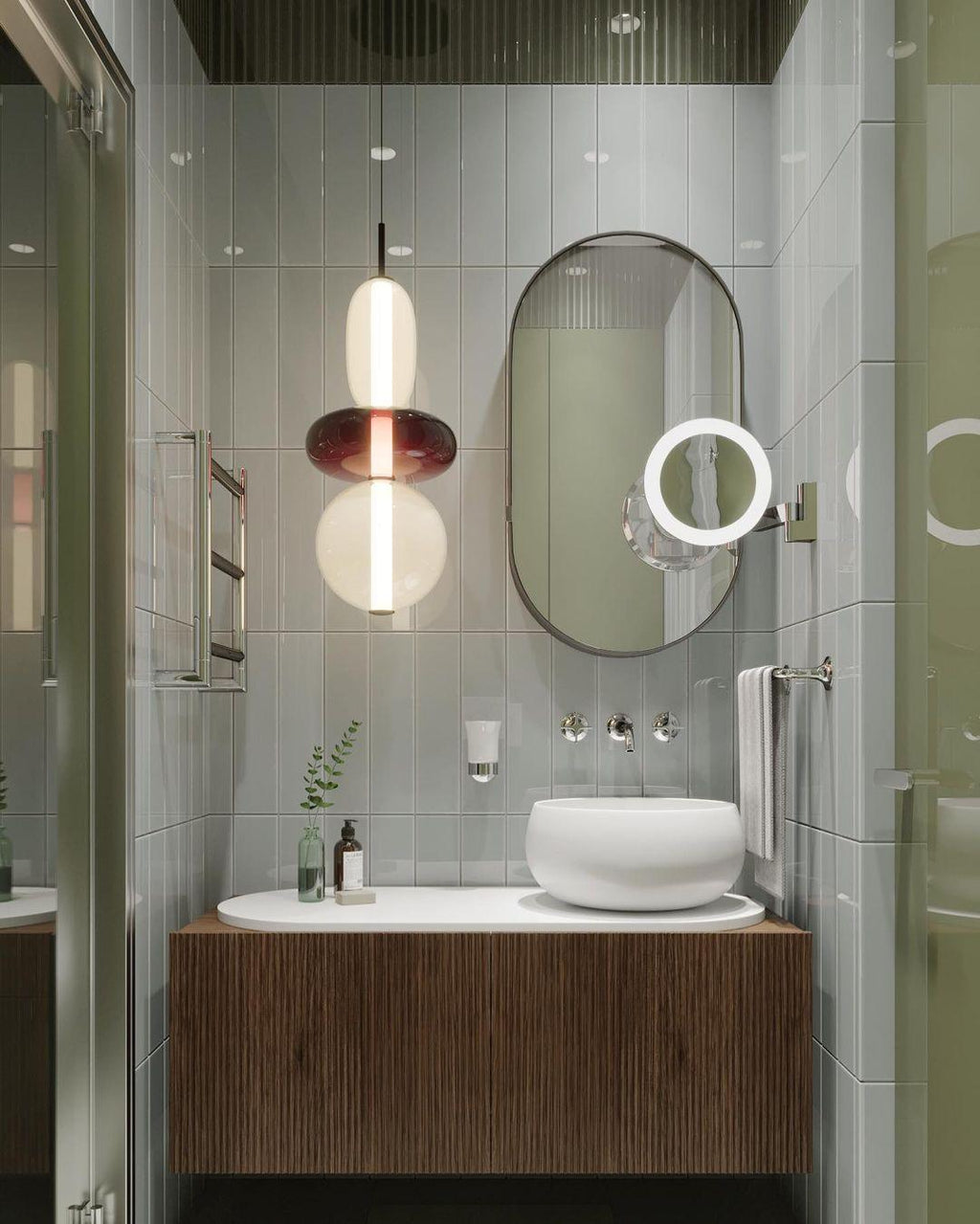 Candied Glass Combo Pendant Light