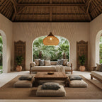 Braided Rattan Pendant Lamp