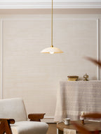 Alabaster Dome Pendant Lamp