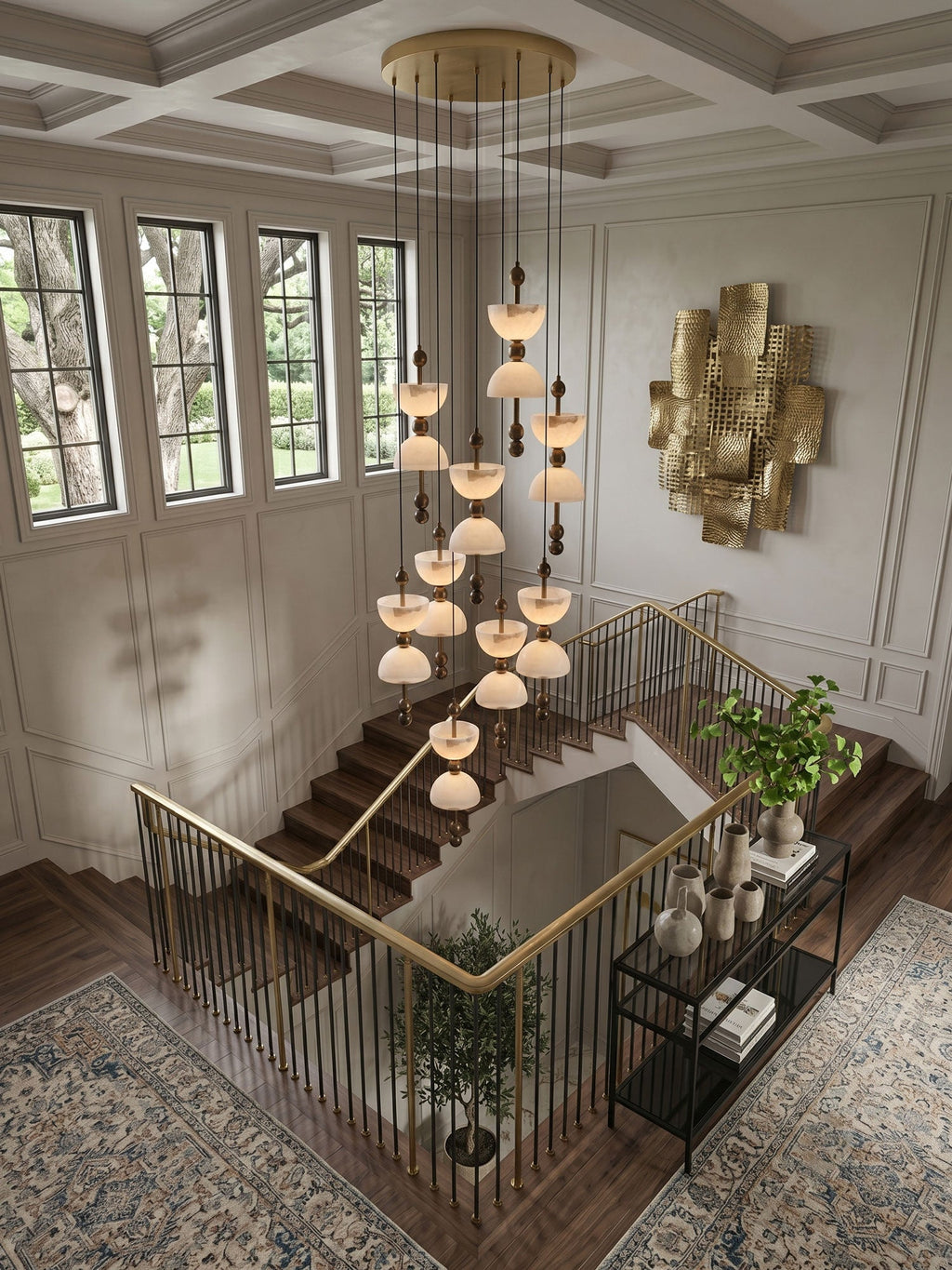 Duo Alabaster Pendant Lamp