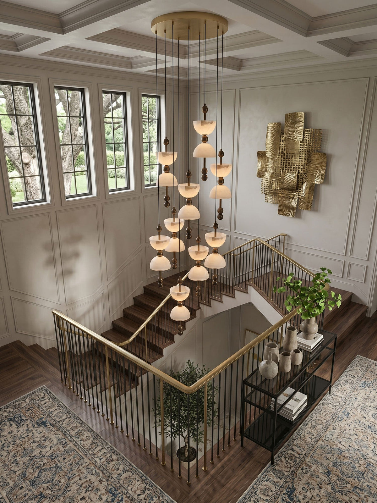 Duo Alabaster Pendant Lamp
