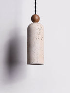 Cylinder Wood Bead Pendant Light