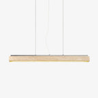 Linear Travertine Suspension Lamp