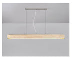 Linear Travertine Suspension Lamp