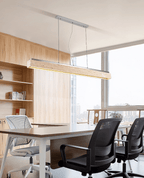 Linear Travertine Suspension Lamp