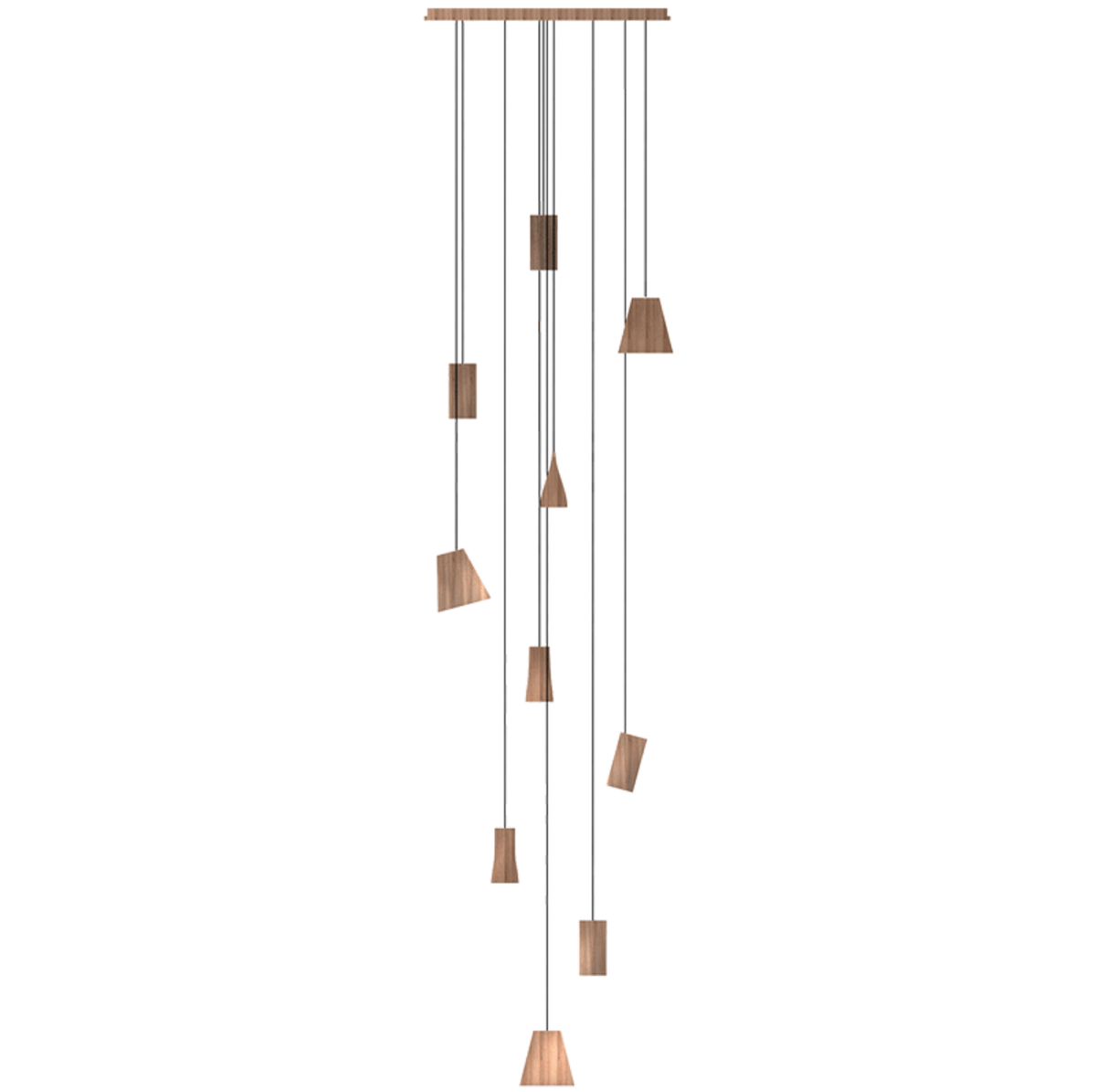 Nordic Tilted Wood Pendant Light