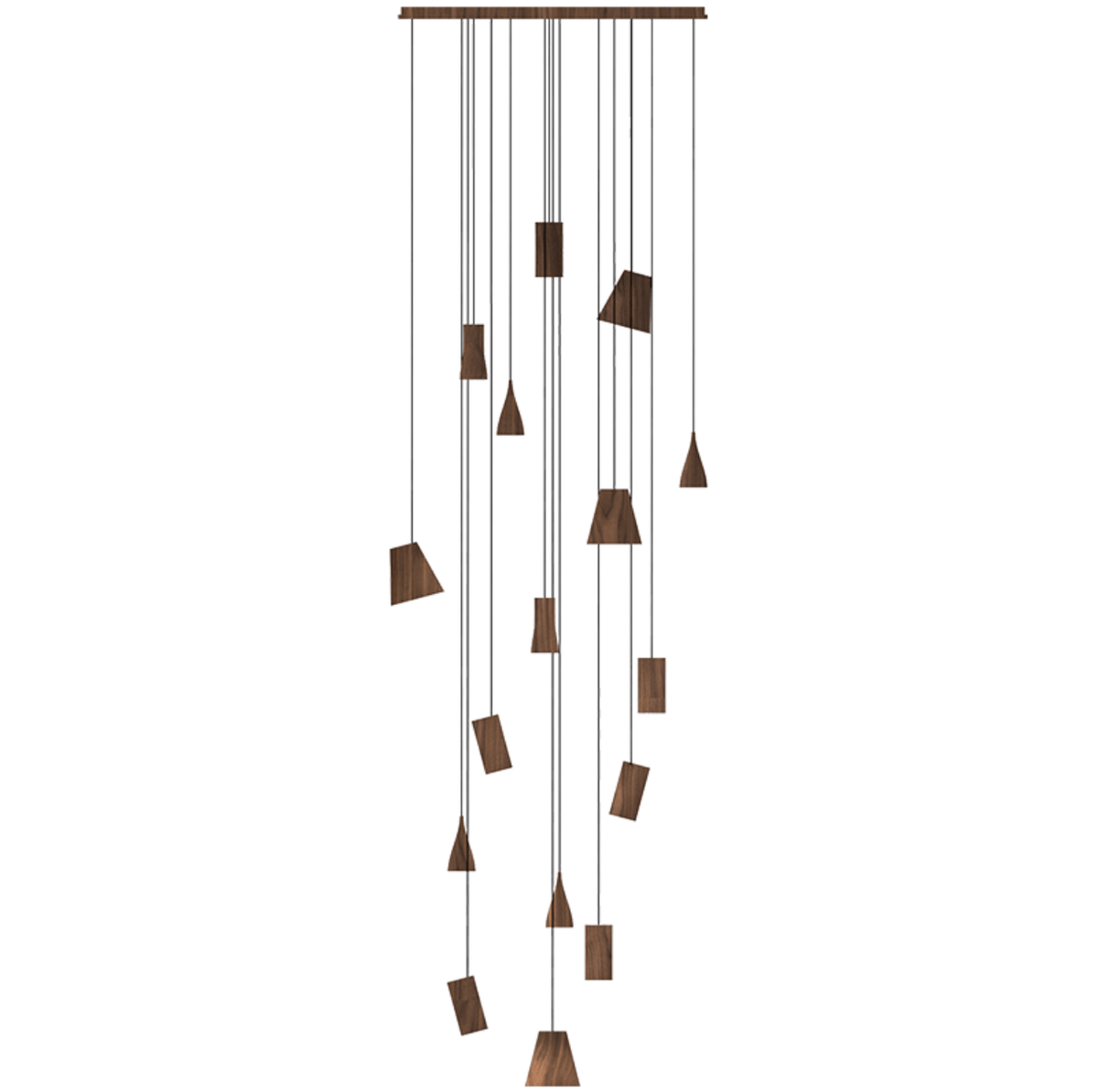 Nordic Tilted Wood Pendant Light