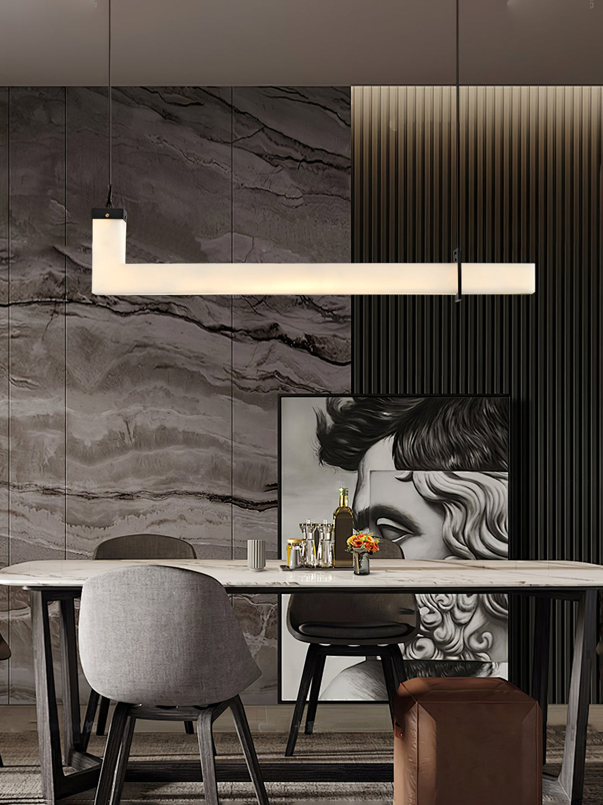 L-Axis Alabaster Pendant Lamp