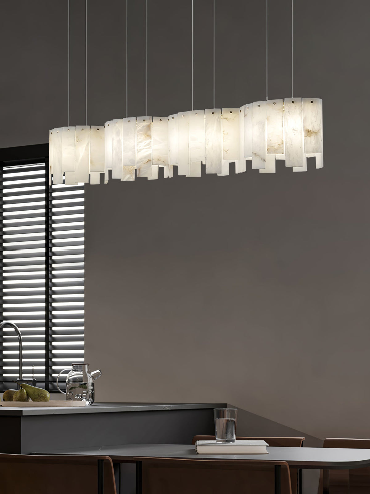Arctora Alabaster Pendant Lamp