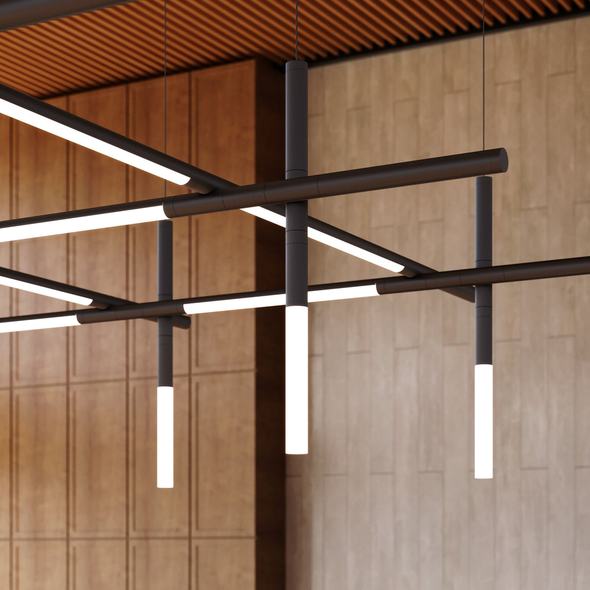 Geometric Linear Pendant Lamp